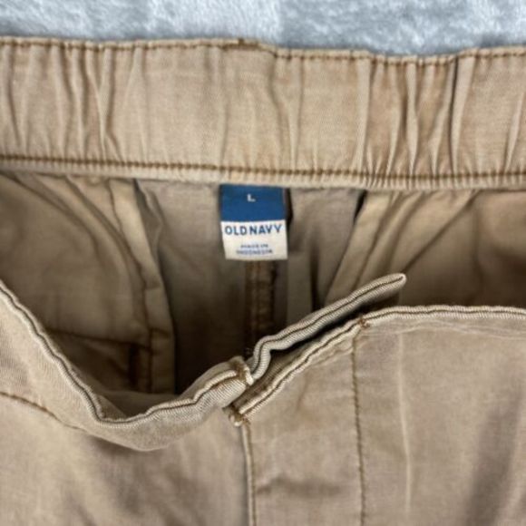Old Navy Women's Trousers Adjustable Waist, Cuffed Leg Pant Size Brown NWT - Picture 6 of 8